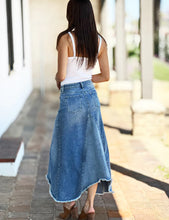 Load image into Gallery viewer, Pieced Denim Maxi Skirt
