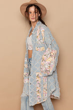 Load image into Gallery viewer, Floral Denim Shacket
